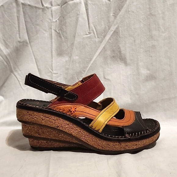 Art Company Art Levels W992 Womens Leather Wedge Sandals, size 39 - Picture 1 of 9